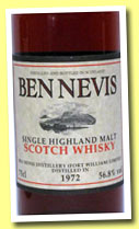 Ben Nevis 19 yo 1972 (56.8%, OB, 75cl, +/-1991)